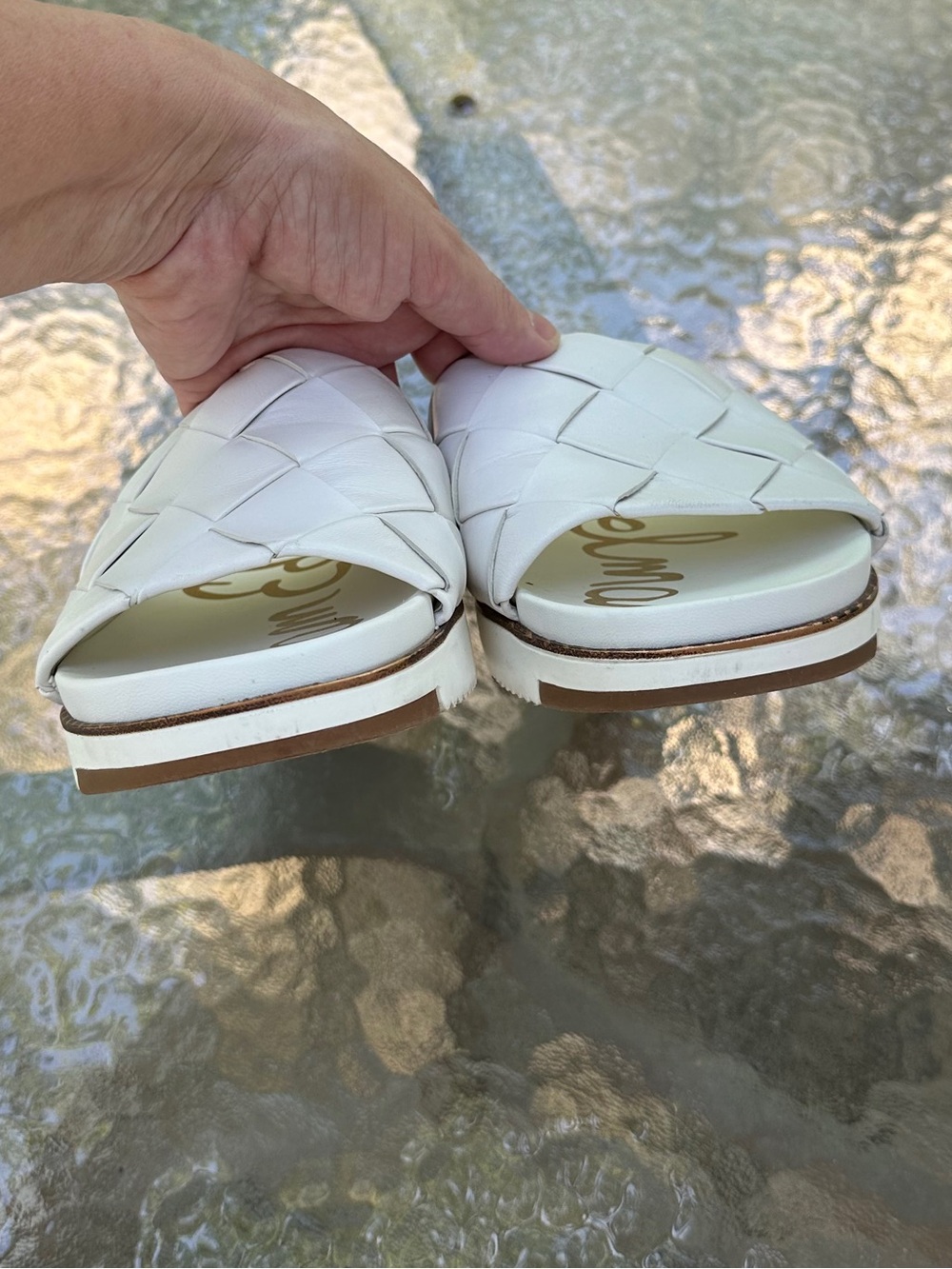 Sam Edelman Leather Slides - Picture 8 of 13